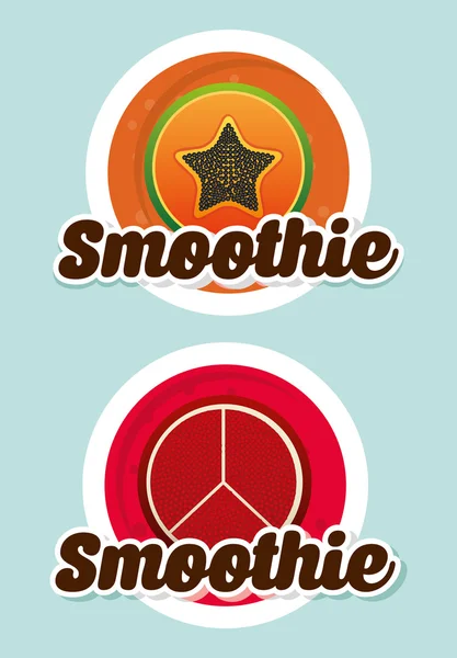 Smoothie fruit — Stock Vector