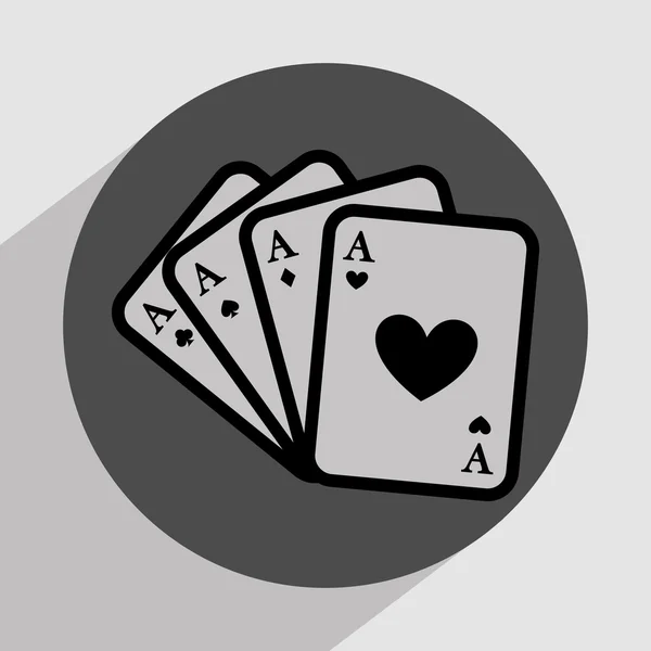 Casino games icon — Stock Vector