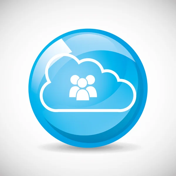 Cloud Computing — Stockvektor