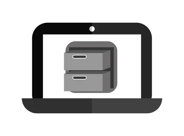 Laptop-technologie — Stockvector