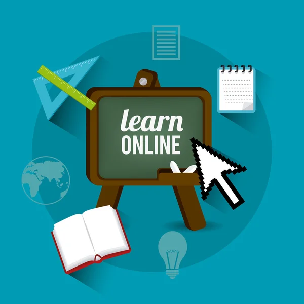 Elearning digital design. — Stockový vektor