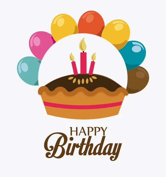 Happy birthday design. — Stock Vector