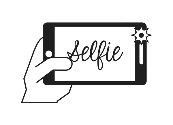 Selfie foto — Stockvector