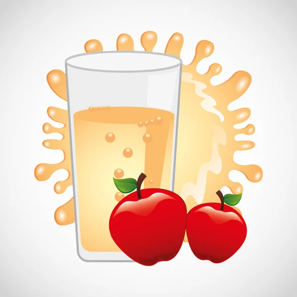Juice frukt — Stock vektor