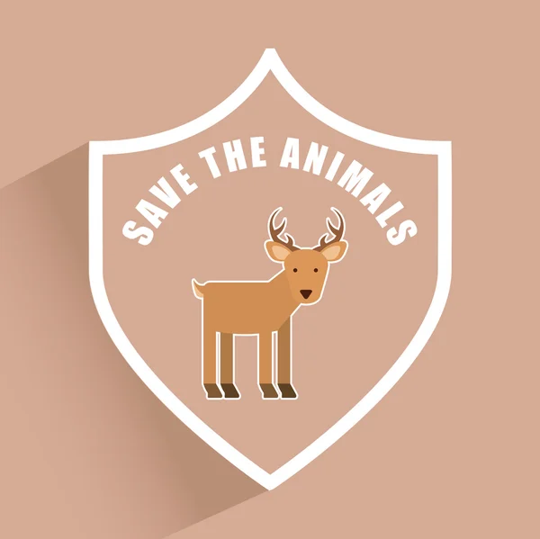 Rettung der Tiere — Stockvektor