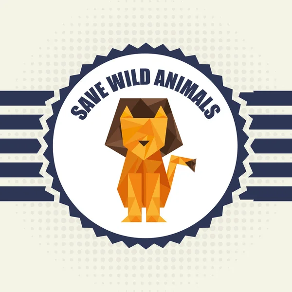 Salvar a los animales — Archivo Imágenes Vectoriales