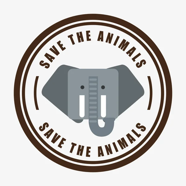 Σώσει τα ζώα — Διανυσματικό Αρχείο