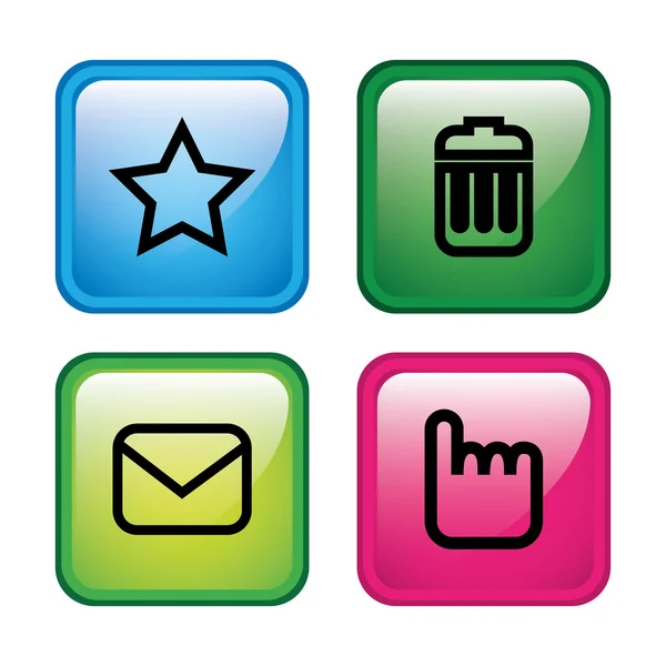 Email icons — Stock Vector