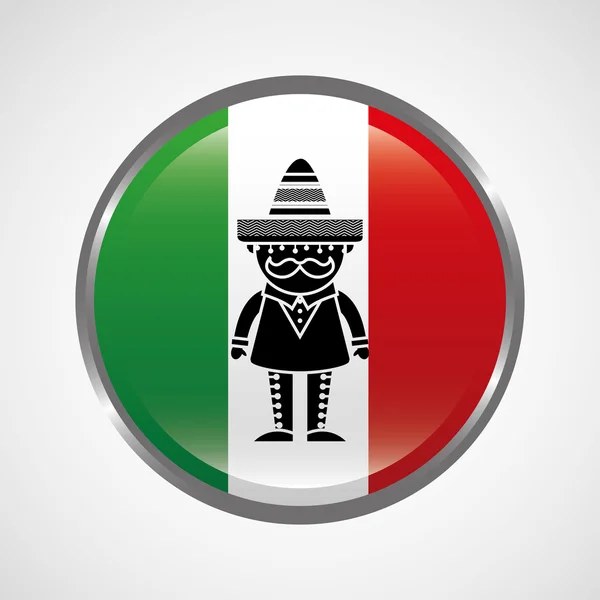 Mexikó ikon — Stock Vector