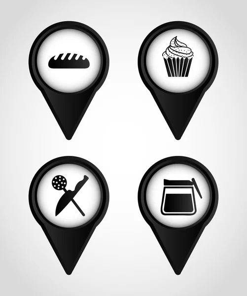 Icônes de boulangerie — Image vectorielle