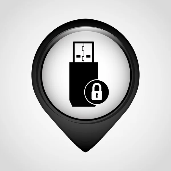 Conexión USB — Archivo Imágenes Vectoriales