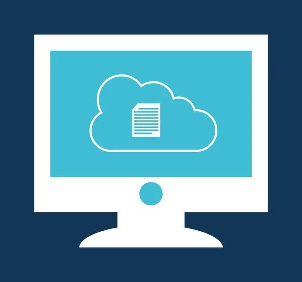 Cloud computing — Stockvector