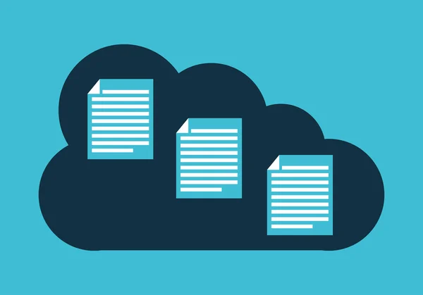 Cloud computing — Stockvector