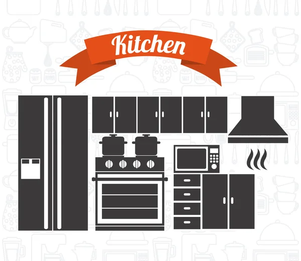 Keuken concept — Stockvector