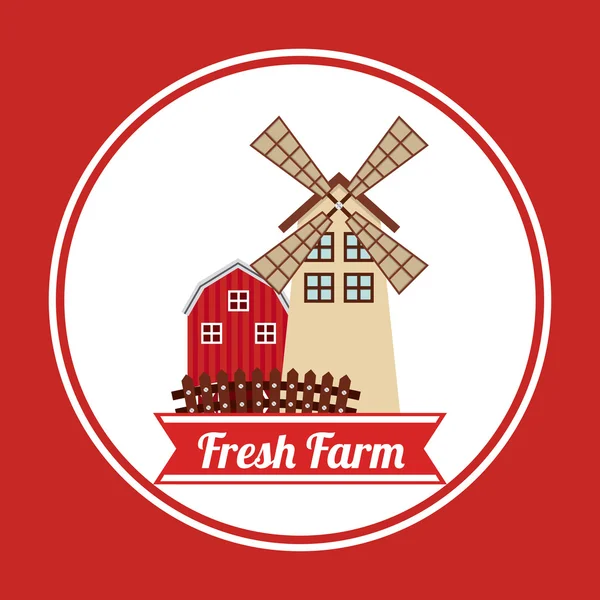 Ferme Frais — Image vectorielle