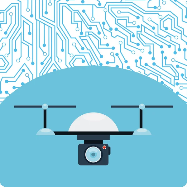 Drone technology — Stock Vector