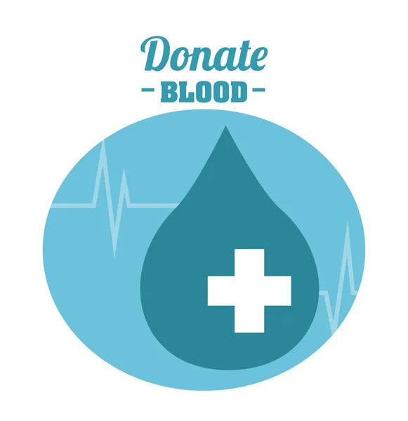 Donar sangre — Vector de stock