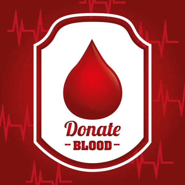 Donar sangre — Archivo Imágenes Vectoriales