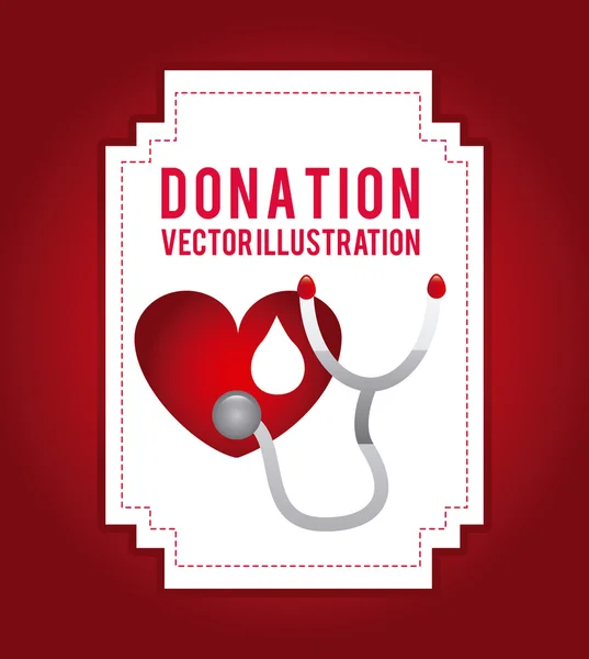 Donate blood — Stock Vector