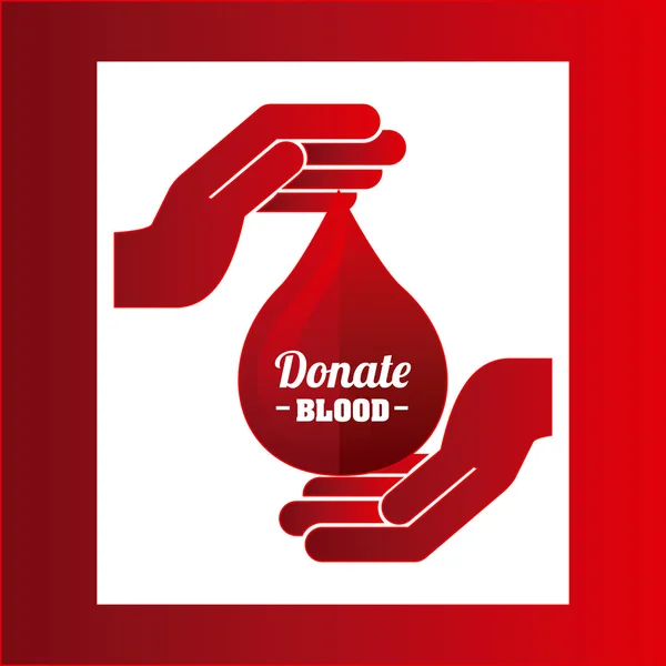 Donate blood — Stock Vector