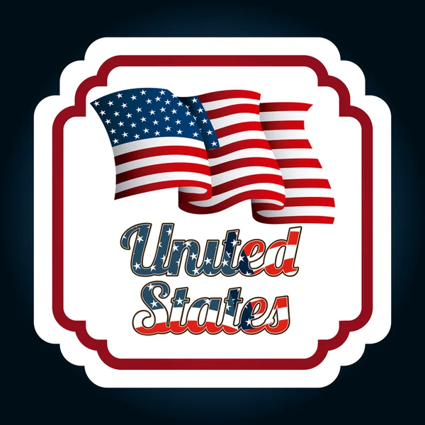 USA embleem — Stockvector