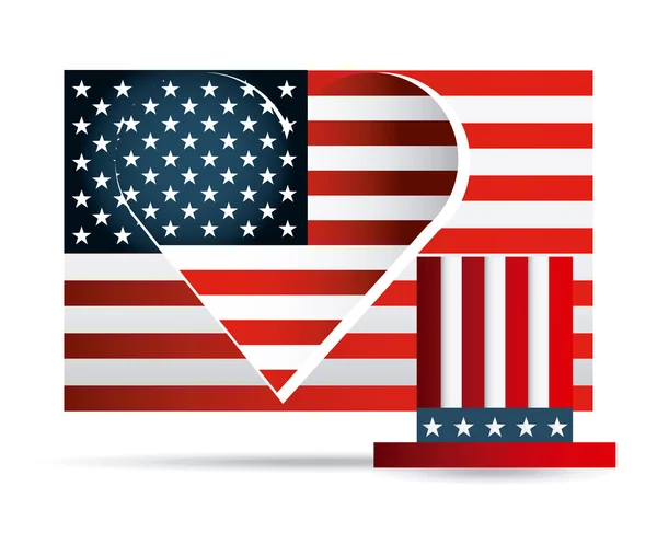 Emblema de estados unidos — Vector de stock