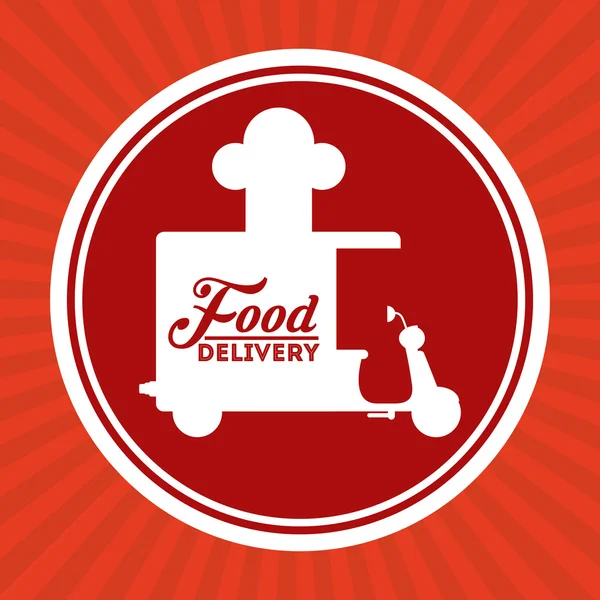 Food delivery — Stock Vector