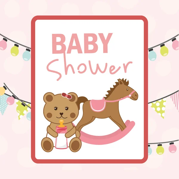 Babydusche — Stockvektor