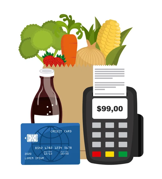 Entrega de alimentos — Vector de stock