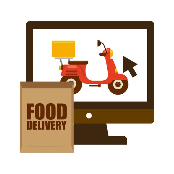 Food delivery — Stock Vector