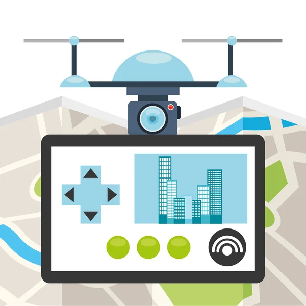 Drone technológia — Stock Vector