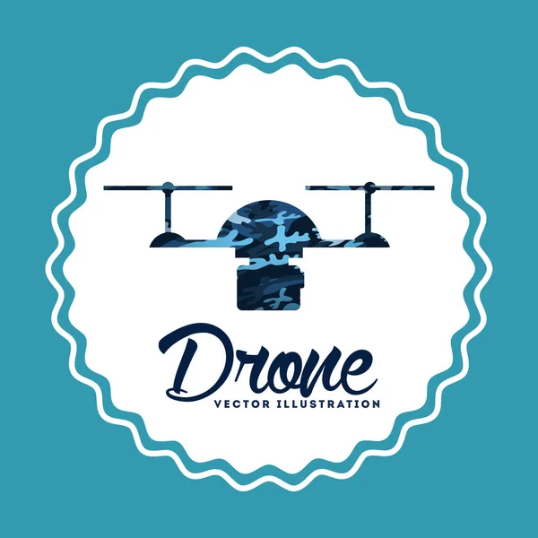 Tecnologia de drone — Vetor de Stock