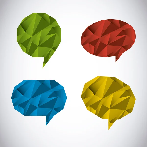 Speech bubbles — Stock Vector