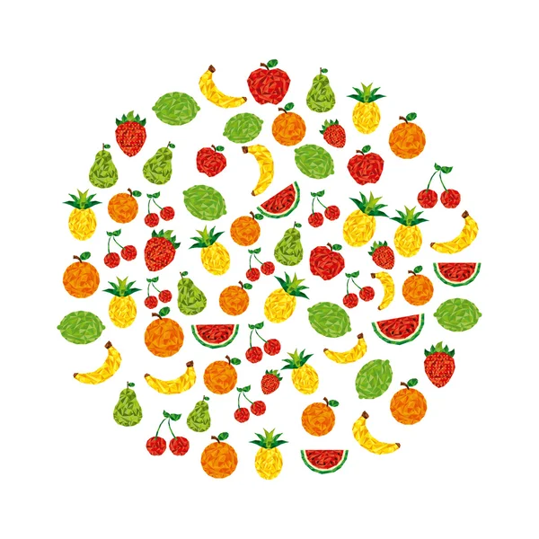 Frutta astratta — Vettoriale Stock