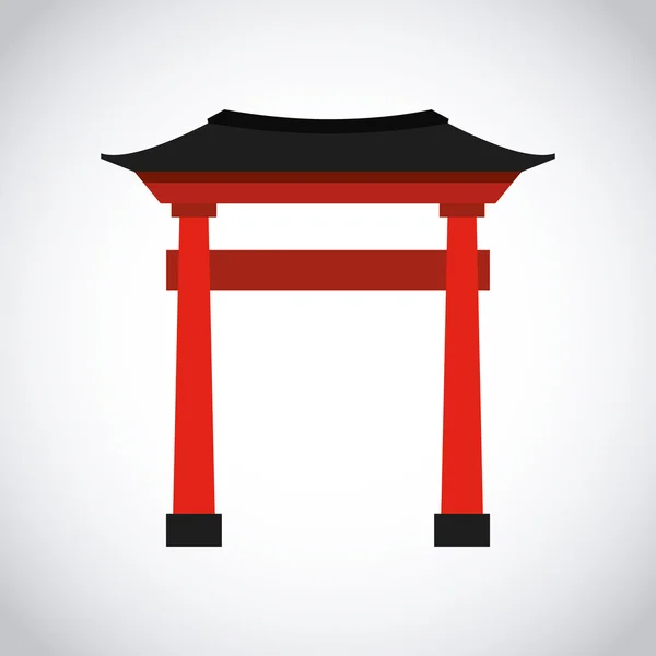 Japón país — Vector de stock