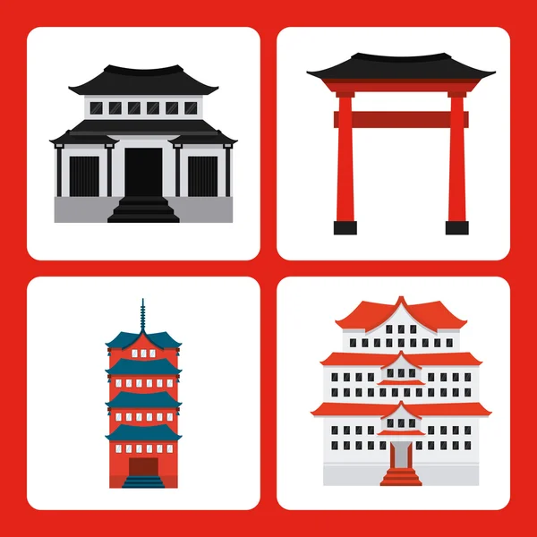 Japán ország — Stock Vector