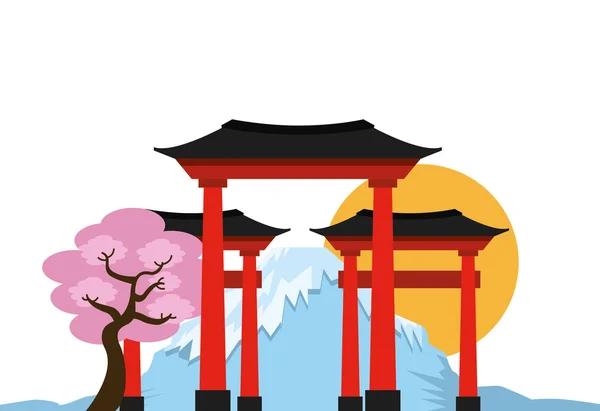 Страна Япония — стоковый вектор