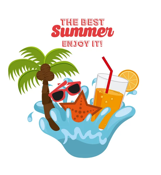 The best summer — Stock Vector