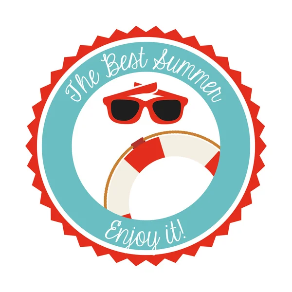 The best summer — Stock Vector