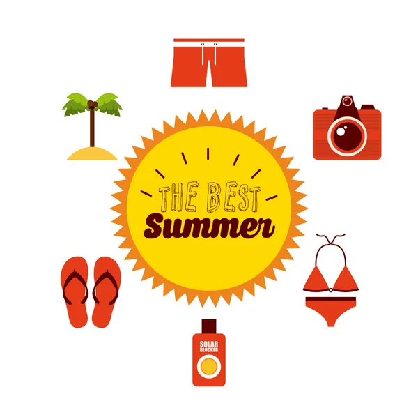 The best summer — Stock Vector