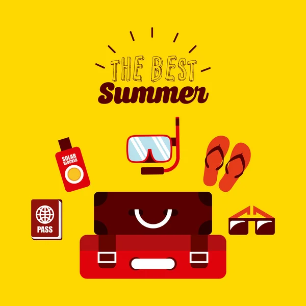 De Beste zomer — Stockvector