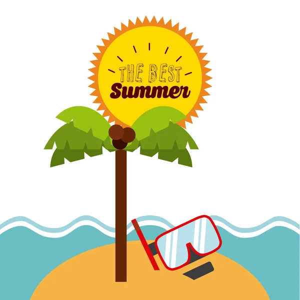 Vacaciones de verano — Vector de stock