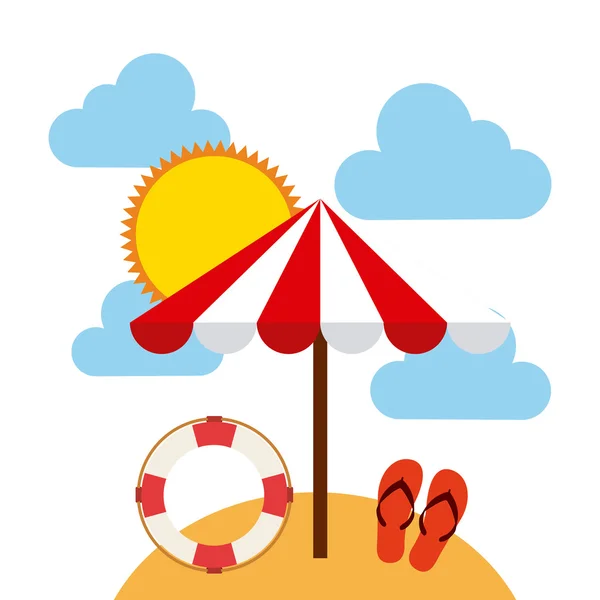 Vacaciones de verano — Vector de stock