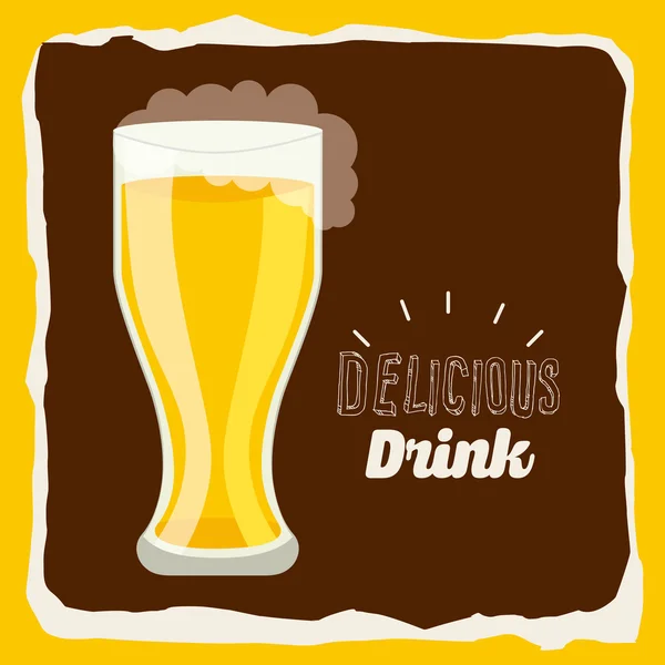 Dlicious drink — Stok Vektör