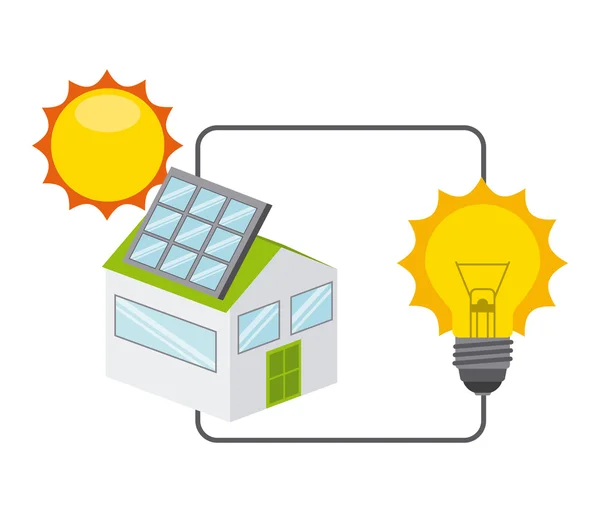 Solar energy — Stock Illustration Solar energy Vector Graphics