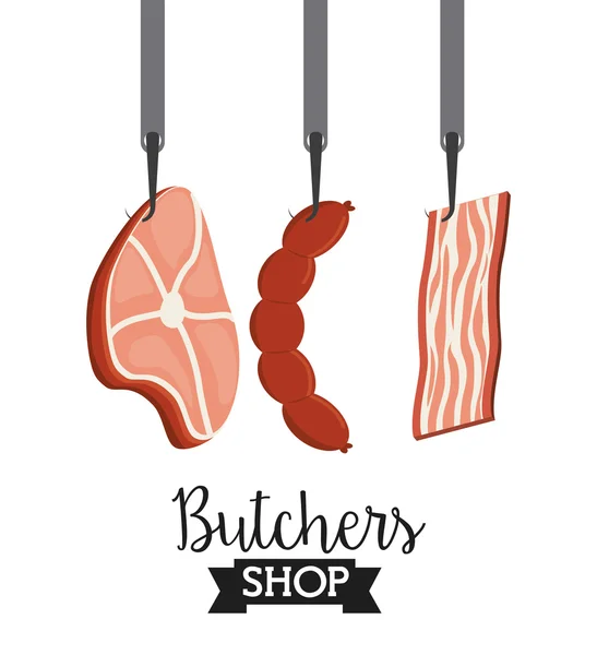 Butcher concept — Stock Vector