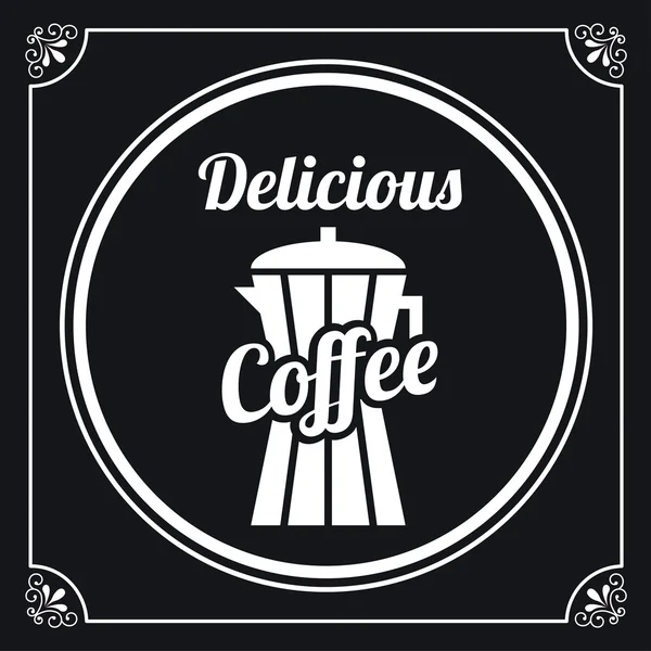 Delicioso café — Vetor de Stock