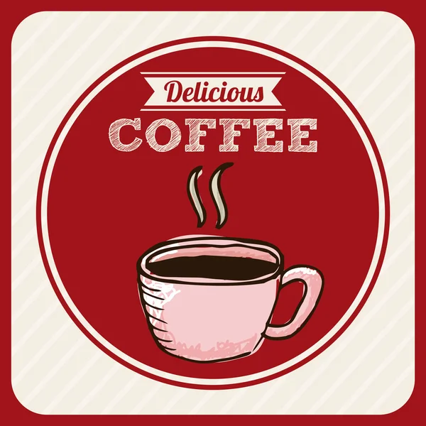 Delicious coffee — Stock Vector