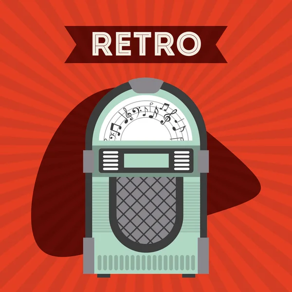 Icono de estilo retro — Archivo Imágenes Vectoriales