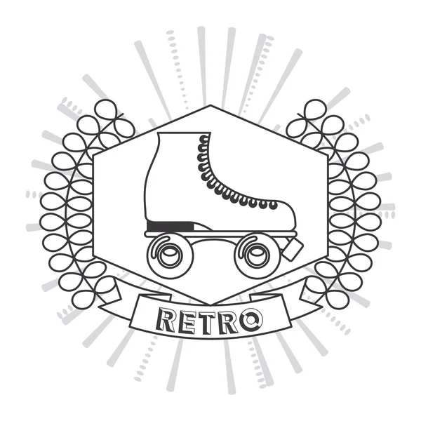 Ícone estilo retro — Vetor de Stock